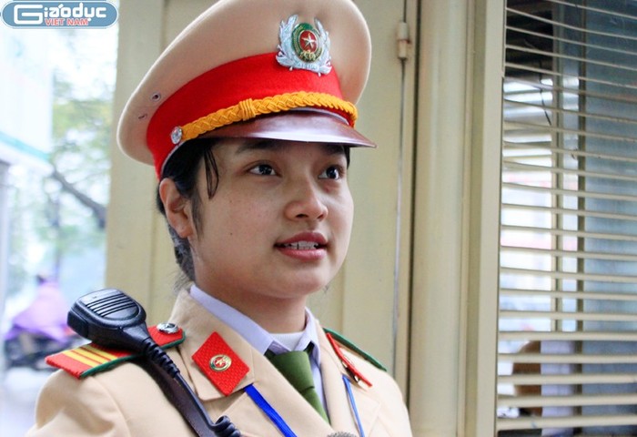 Nữ chiến sĩ cảnh sát giao thông Đỗ Thị Loan cho biết đã chuẩn bị sẵn sàng tinh thần và sức khỏe để hoàn thành nhiệm vụ được giao